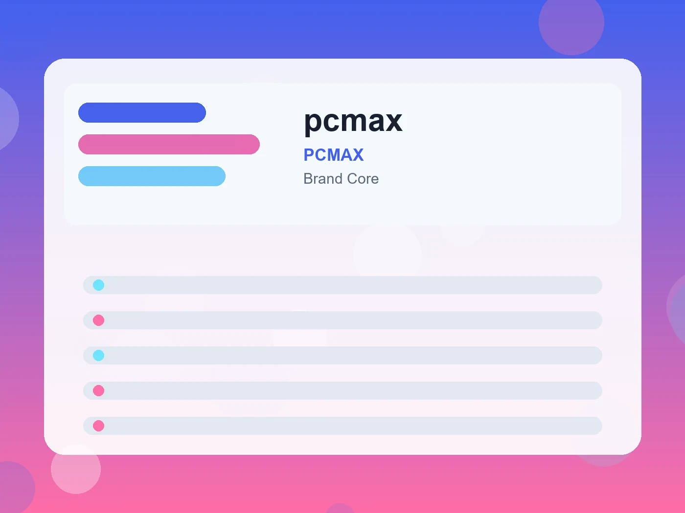 PCMAX pcmax guide visual